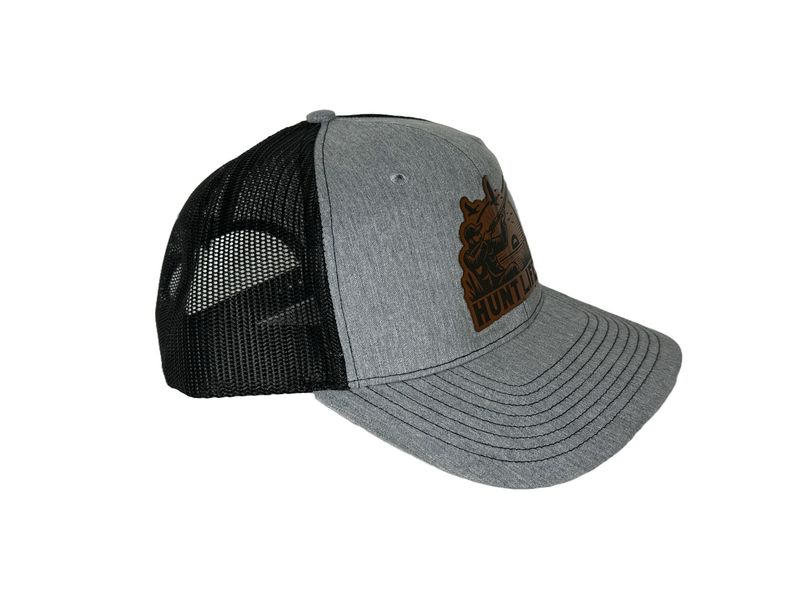 Hunt Life Leather Patch Hat