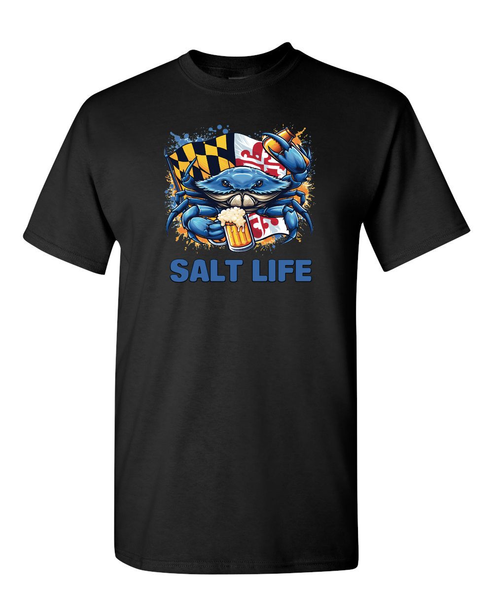 Salt Life T Shirt, Color: Black