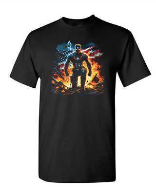 Captain America halftone t shirt