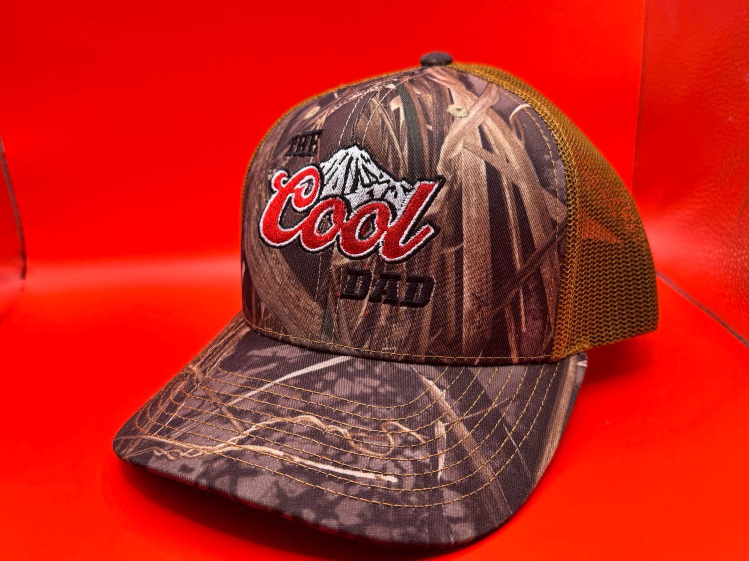 THE Cool DAD” Camo Trucker Hat -Realtree