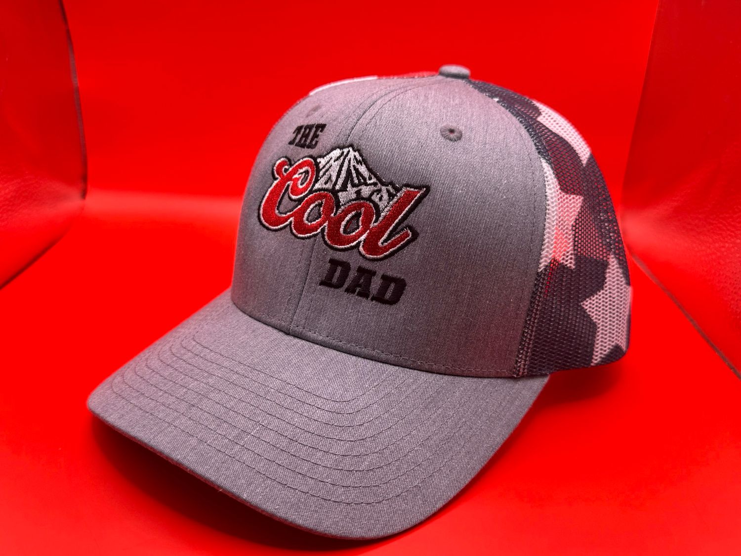 THE Cool DAD Star Mesh Trucker Hat – Richardson 112 | Patriotic Gray Snapback