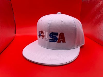 USA Crab Snapback Hat – Patriotic Embroidered Flat Bill Cap