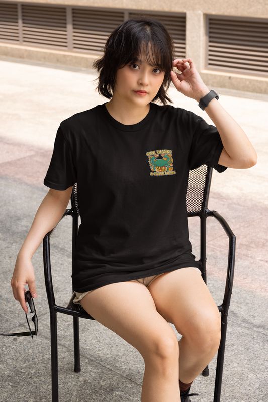 Give Thanks &amp; Crack Crabs – Black T-Shirt