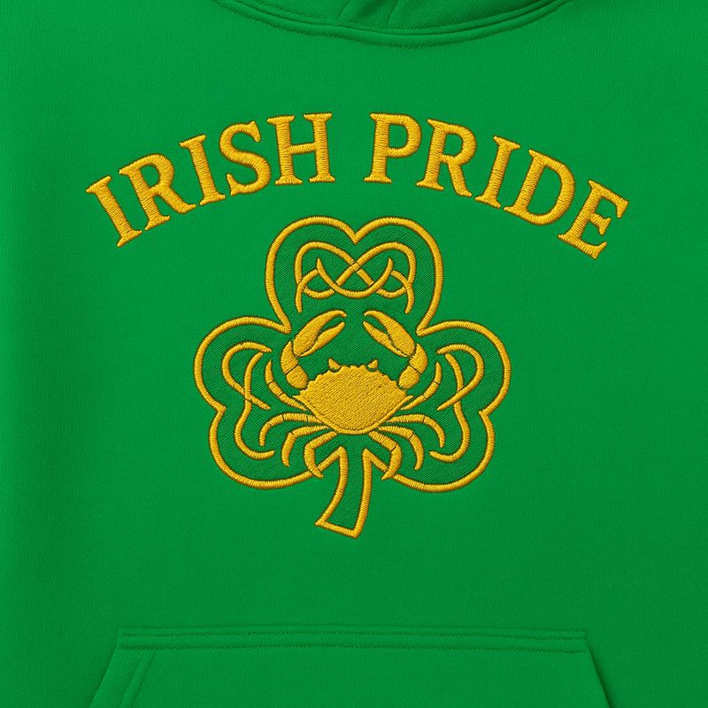 Irish Pride Shamrock Crab Hoodie