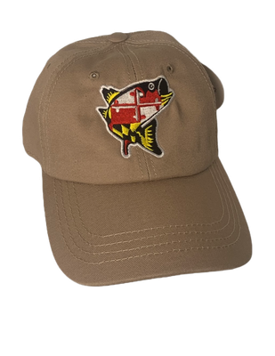 Maryland flag fish Baseball Hat
