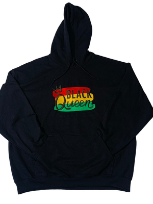 Black Queen Hoodie Embroidery
