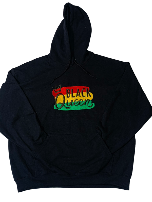 Black Queen Hoodie Embroidery