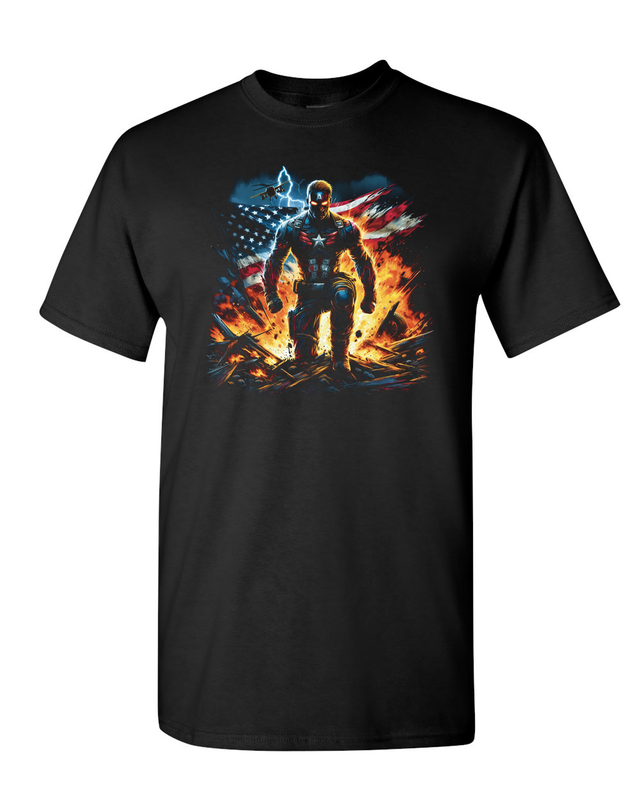 Captain America halftone t shirt