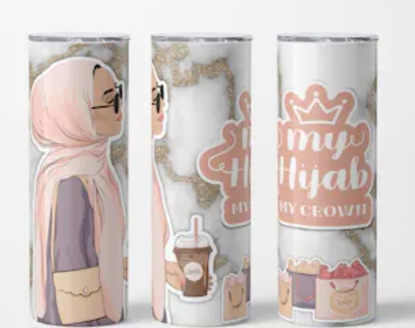 Hijab is my crown tumbler