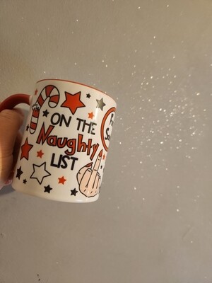 Naughty list mug