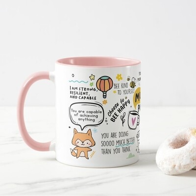 mug of positivi tea