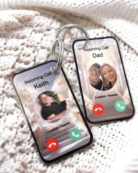 Phone call fob/keyring keepsake