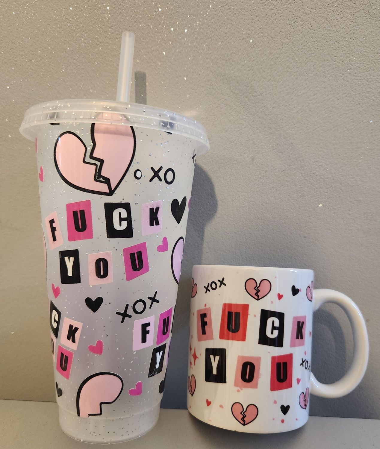 Mug and cup bundle Fuck you