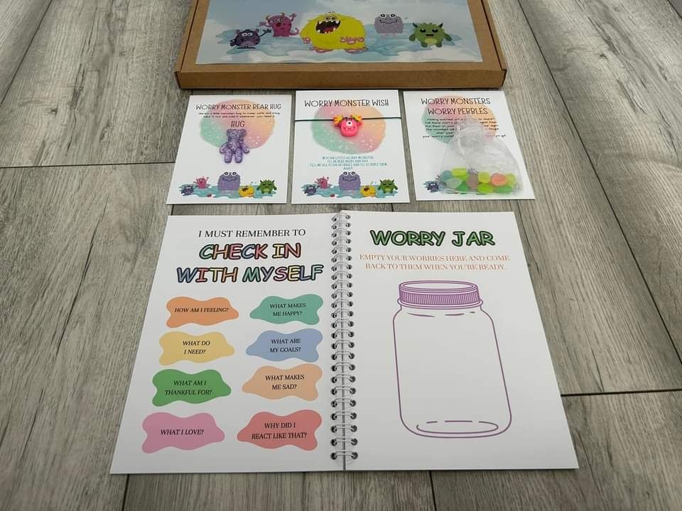 Little box of worry eaters and book bundle