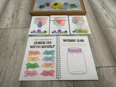 Little box of worry eaters and book bundle