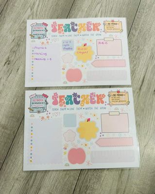 Wipeable teacher to dos