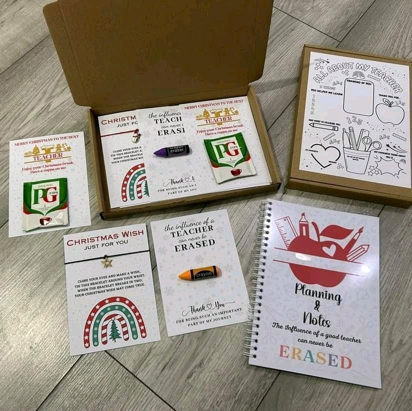 Teacher/ teaching assistant Christmas gift box