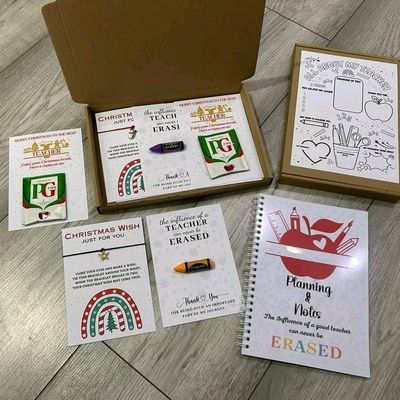 Teacher/ teaching assistant Christmas gift box