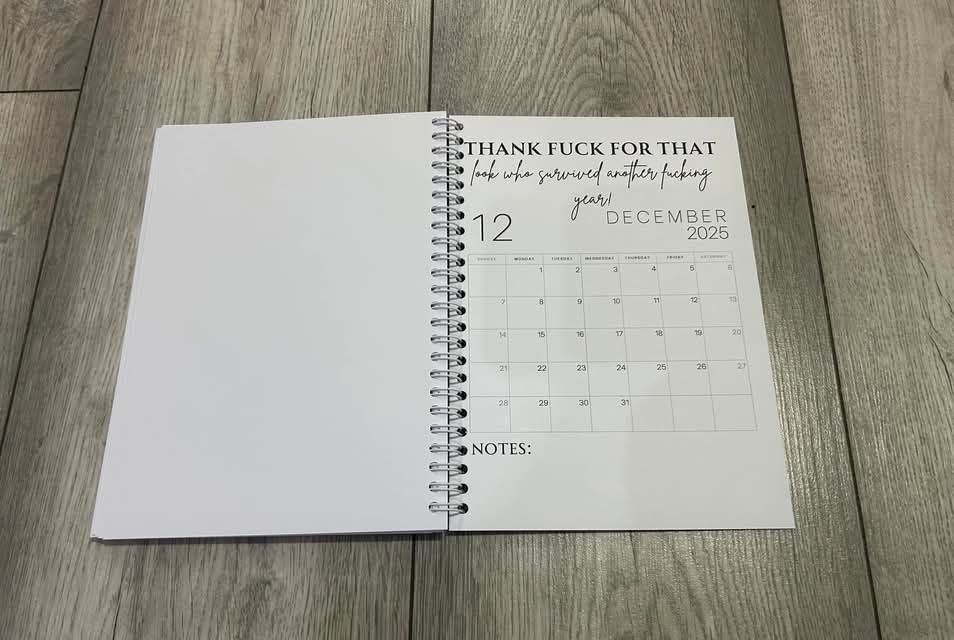 2025 Diary/Organiser Book Sweary 