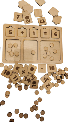 Wooden Maths Counting Educational Board