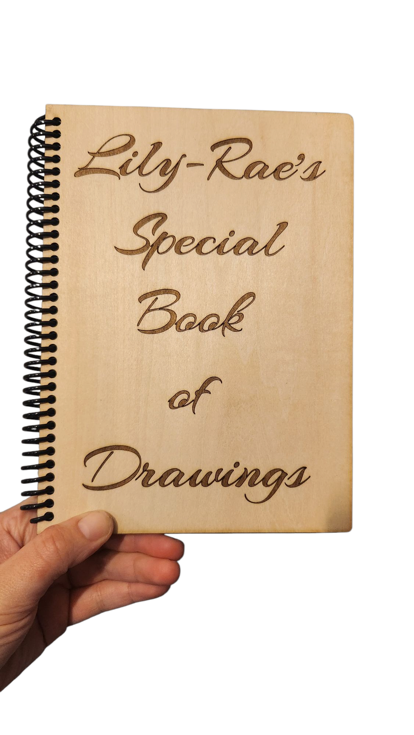 Personalised Wooden cover Notebook