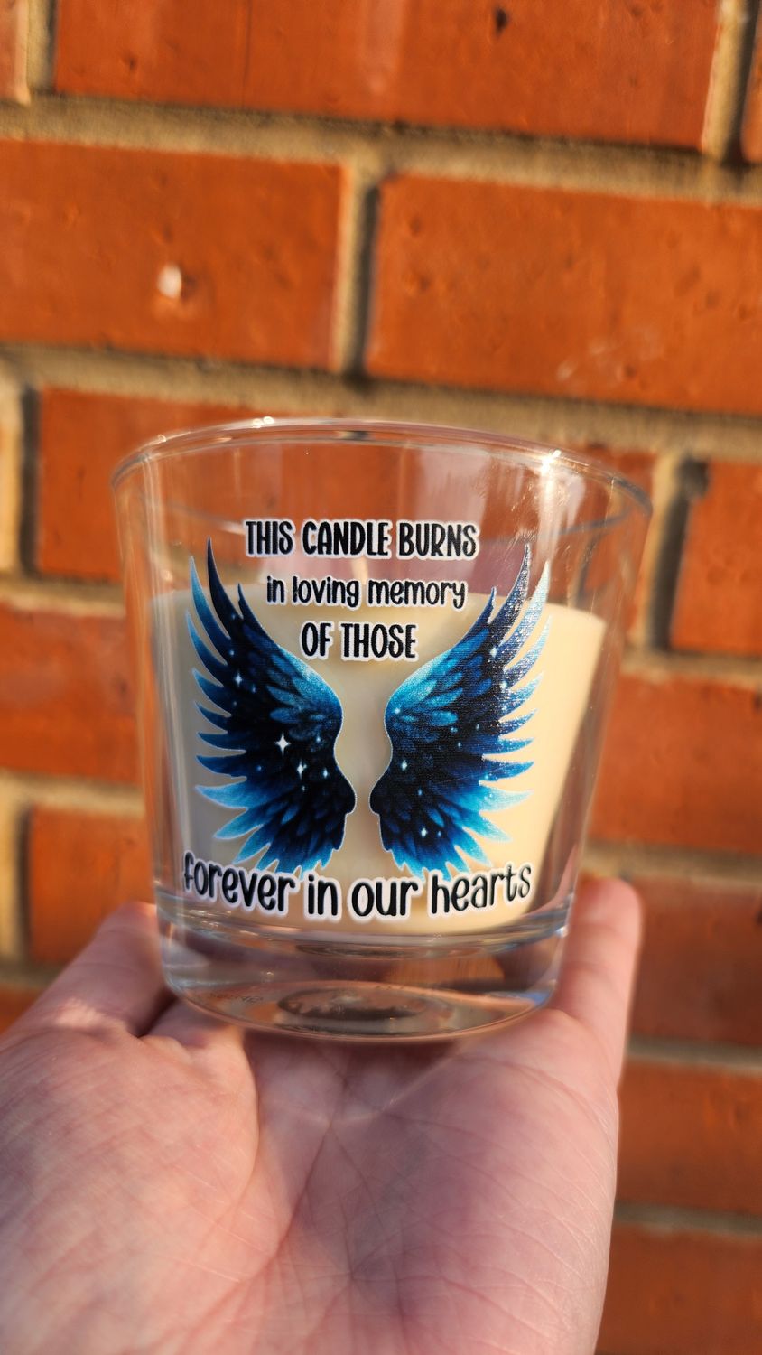 Forever in our hearts candle