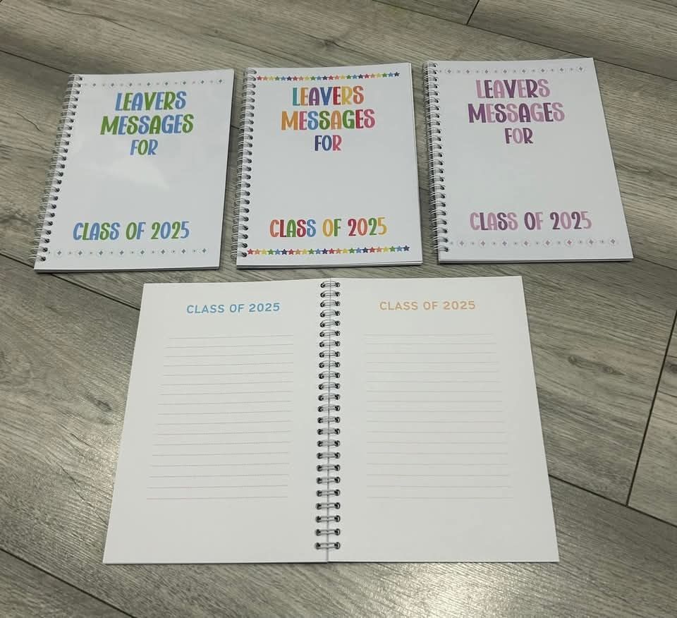 School leavers messages Book