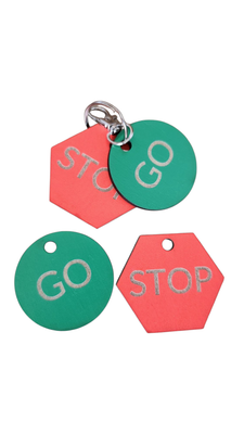 Stop and Go Communication keyring