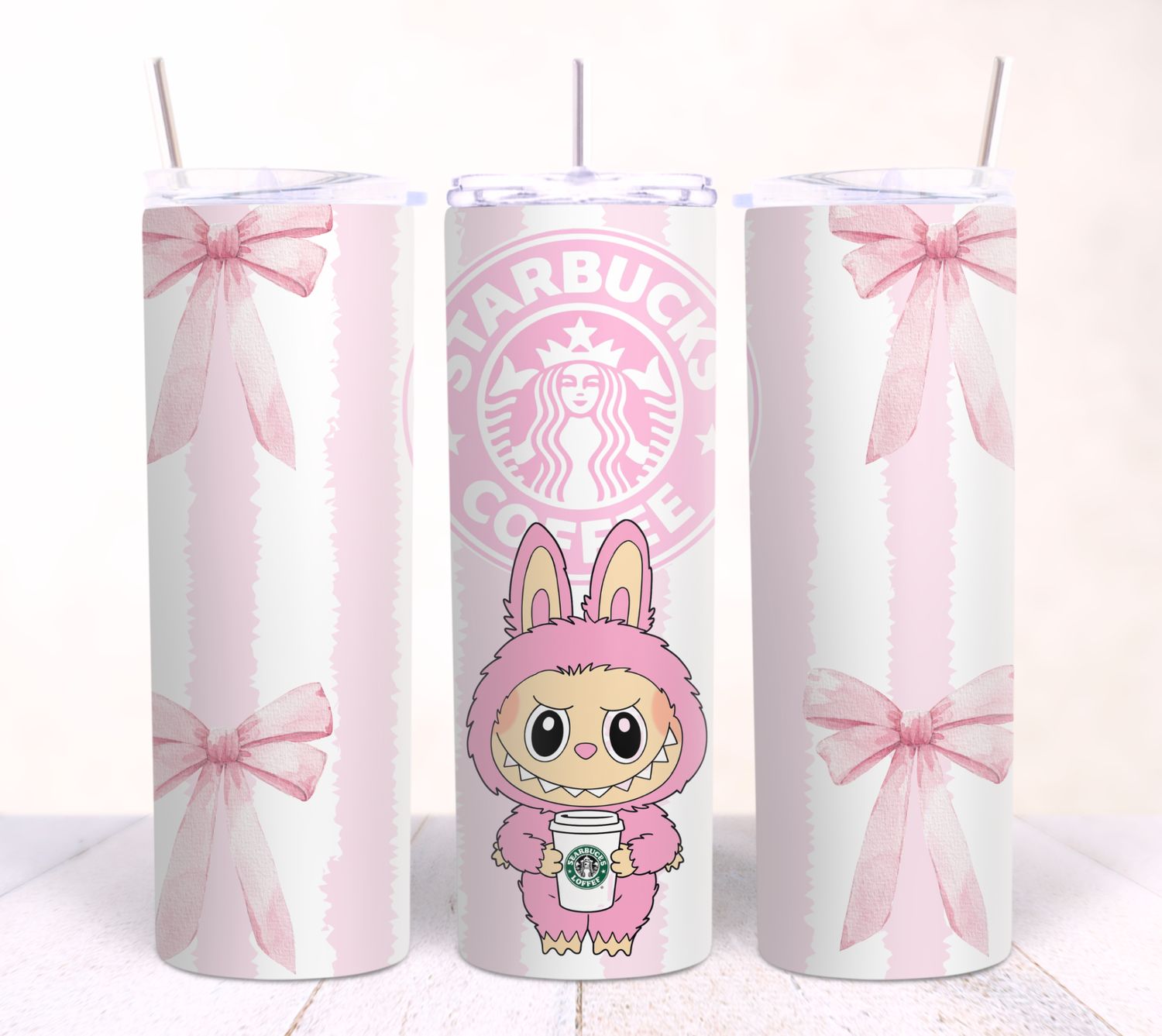 Pink bow starbucks