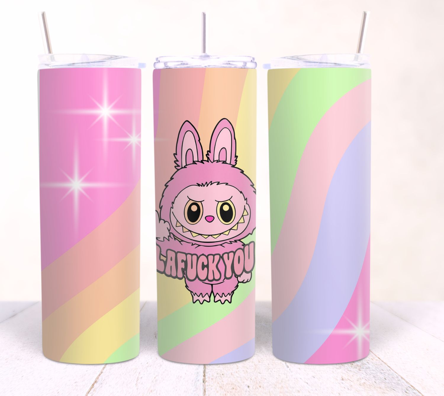 La fuck rainbow pink