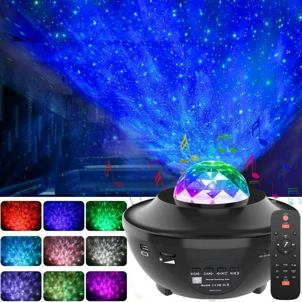 Remote control LED laser Galaxy sky projector / Star starry night light projector.