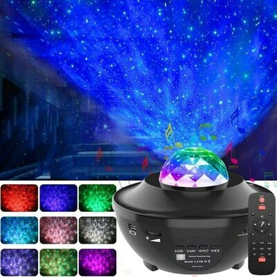 Remote control LED laser Galaxy sky projector / Star starry night light projector.