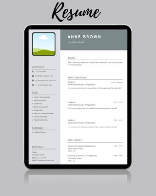 Professional Resume + Cover Letter Template Bundle — Editable, Instant Download