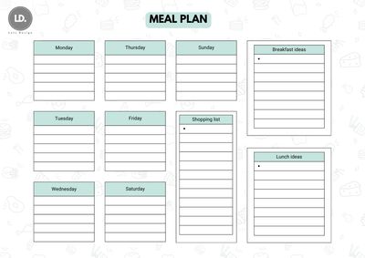 June Sample - Meal Plan