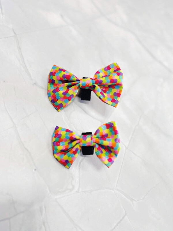 Pink Confetti Bow Tie