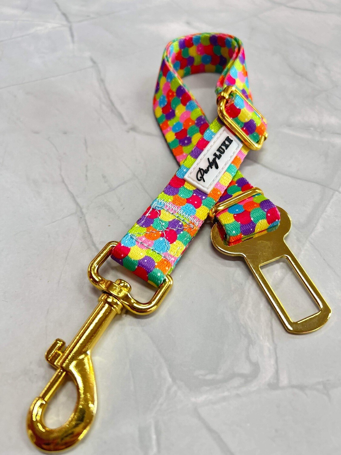 Pink Confetti Seat Belt