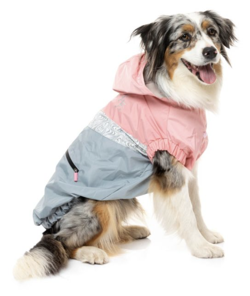 The Seattle Pink/Grey Raincoat