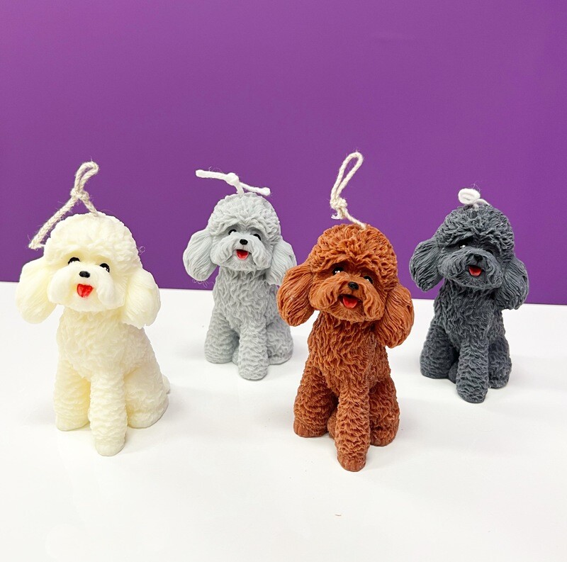 Candle - Sitting Teddy Trim