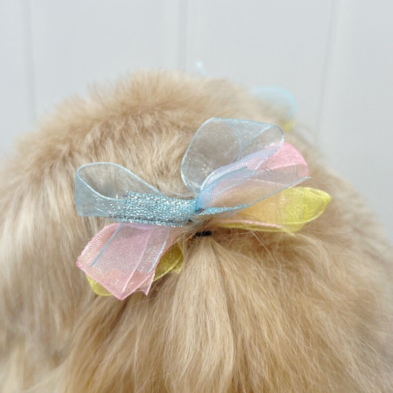 Ear Bows - Baby Pink, Blue &amp; Yellow