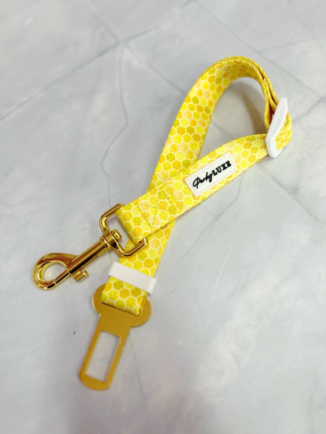 Yellow Honeycomb Seat Belt