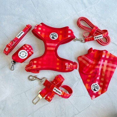 Red Check Adjustable Harness