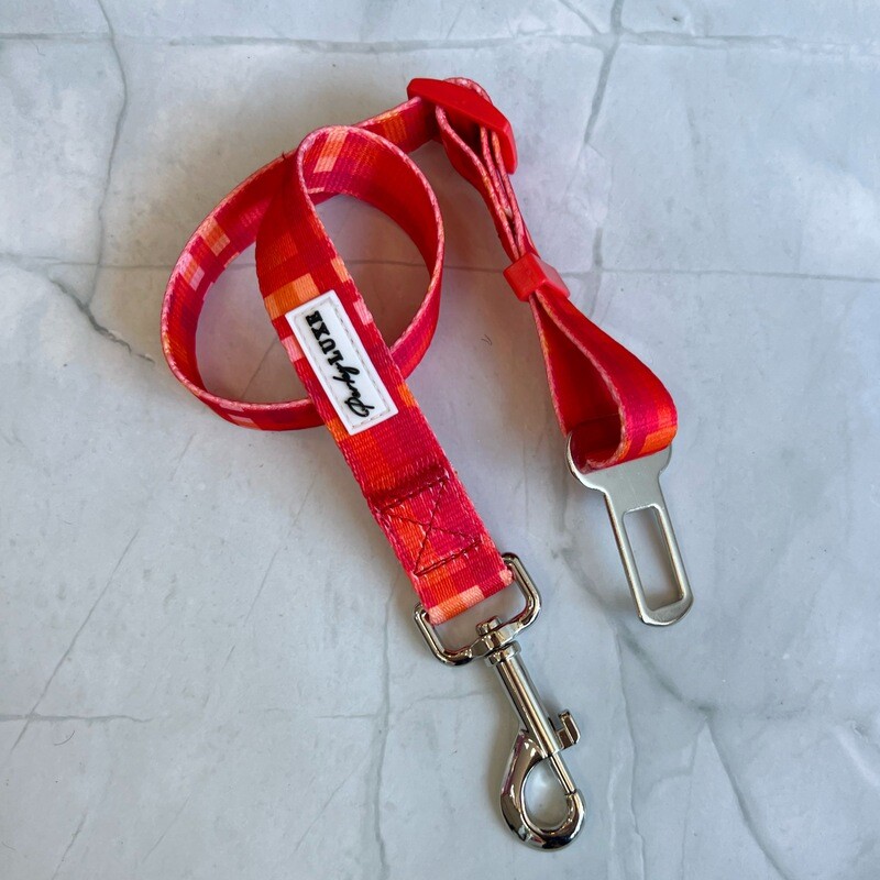 Red Check Seat Belt