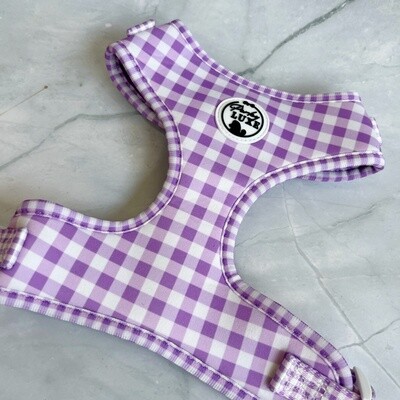 Lilac Gingham Adjustable Harness