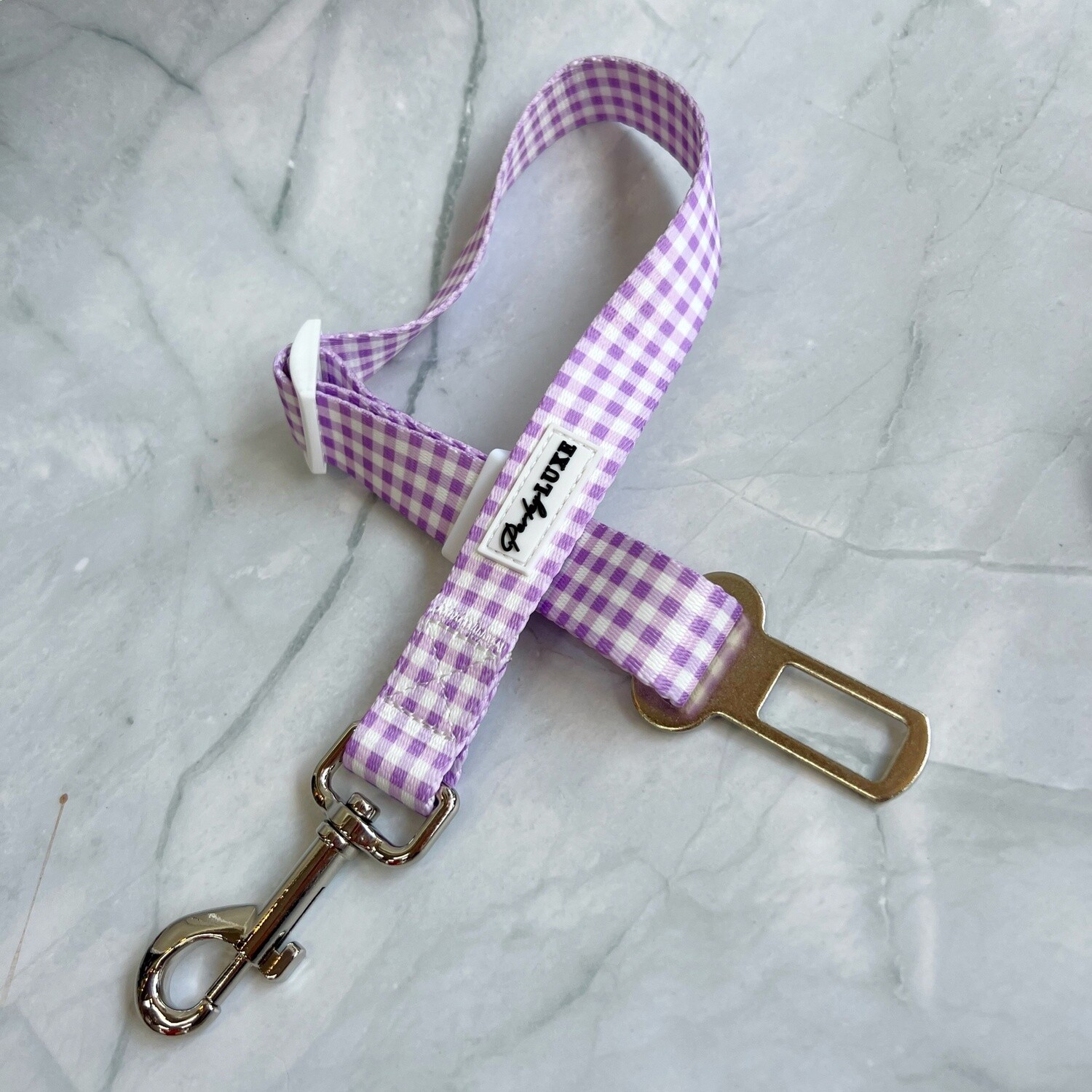 Lilac Gingham Safety Belt