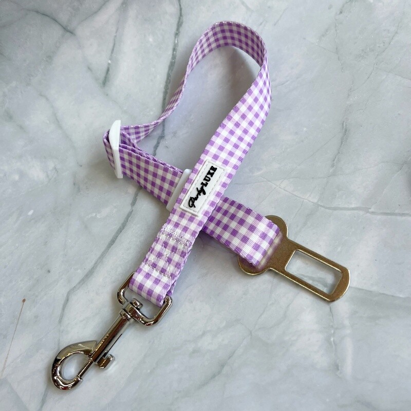 Lilac Gingham Safety Belt