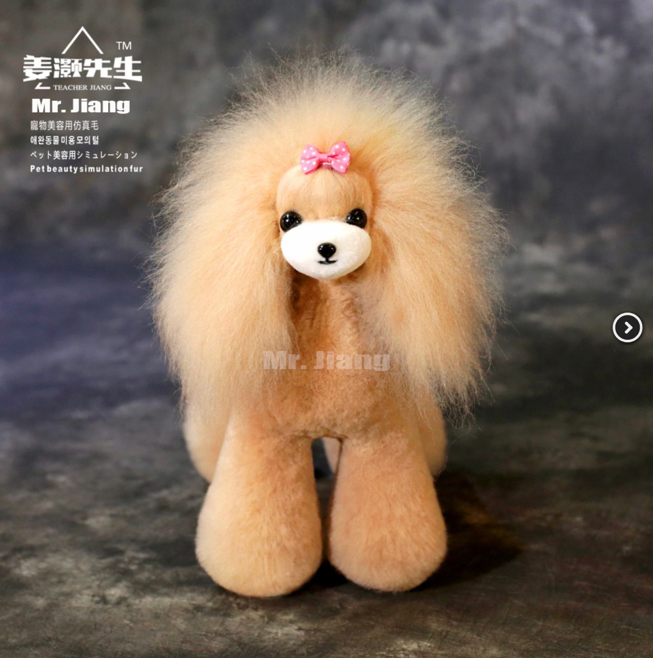 Mr Jiang Teddy Bear Full Body Coat - Champagne &amp;  White