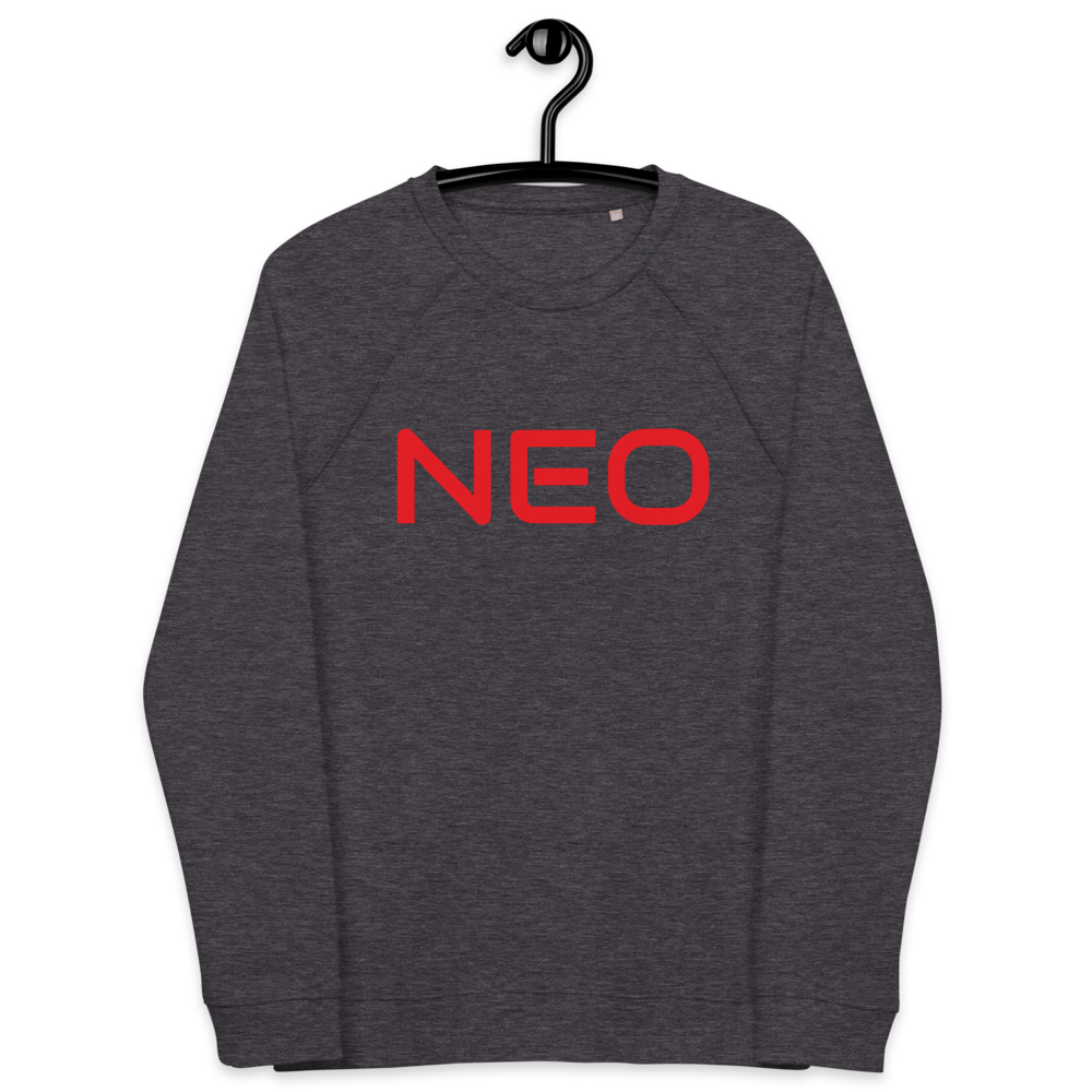 Unisex organic raglan sweatshirt