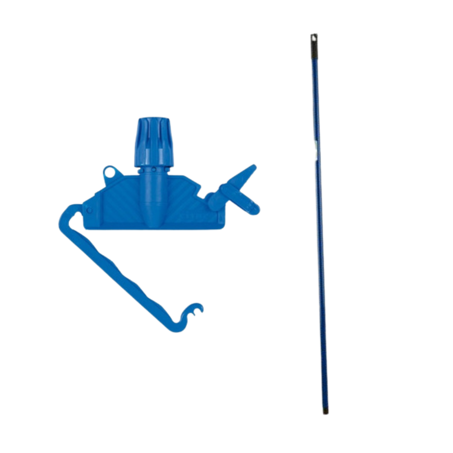 Set Pinza Plastica + Mango Azul