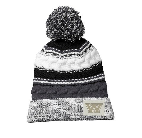 Pom Beanie &quot;W&quot;