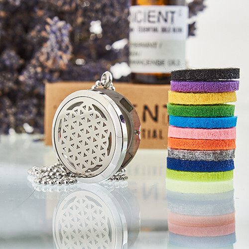Flower of Life Aromatherapy Diffuser Necklace